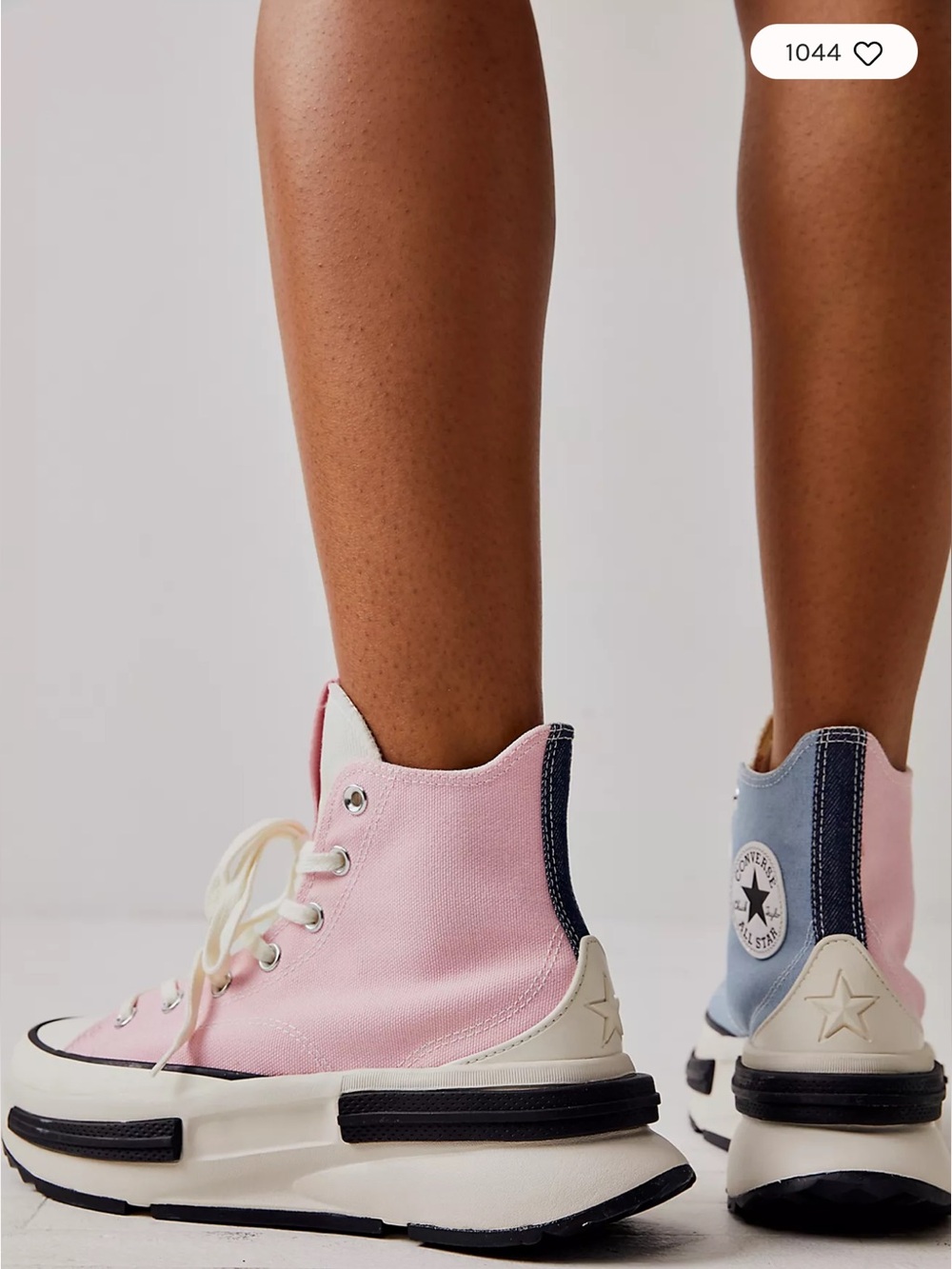 NEW Free People x Converse Run Star Legacy CX Denim Hi Top Platform Sneakers 6.5 - Picture 3 of 10